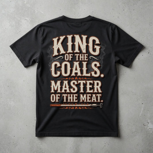The Grillfather King off The Coals Short Sleeve Crusher Tee