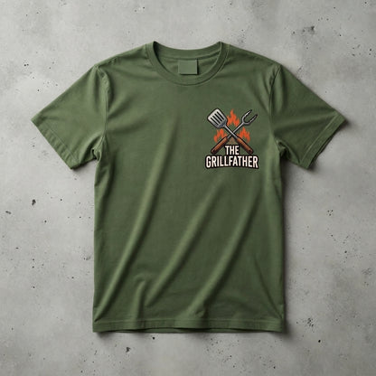 The Grillfather King off The Coals Short Sleeve Crusher Tee