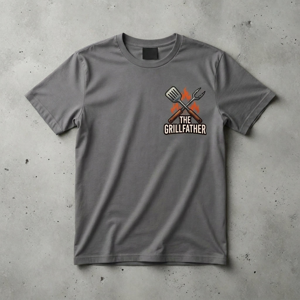 The Grillfather King off The Coals Short Sleeve Crusher Tee